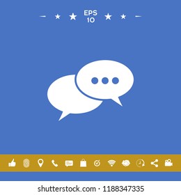 Chat sign icon