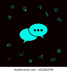 Chat sign icon