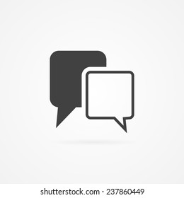 Chat sign icon. 