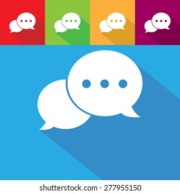 Chat sign icon