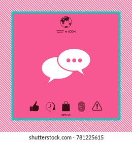 Chat sign icon