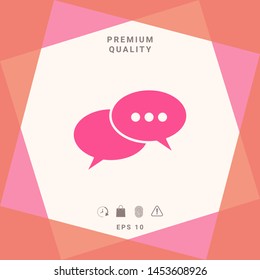 Chat sign icon. Graphic elements for your design