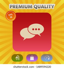 Chat sign icon. Graphic elements for your design