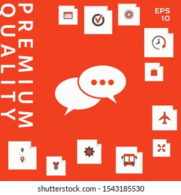 Chat sign icon. Graphic elements for your design