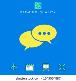 Chat sign icon. Graphic elements for your design