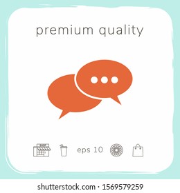 Chat sign icon. Graphic elements for your design
