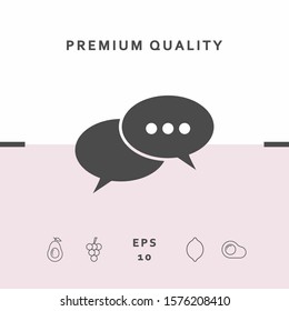Chat sign icon. Graphic elements for your design