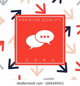 Chat sign icon. Graphic elements for your design