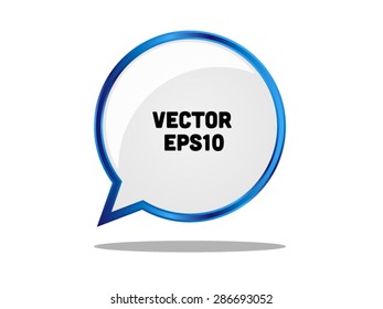 Chat sign icon - Speech bubble symbol vector.