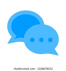 Chat sign icon. Speech bubbles symbol. Communication chat button. speech bubble icon - communication symbol