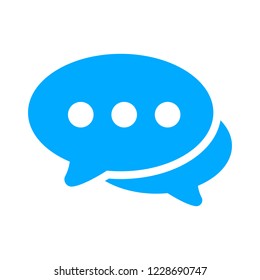 Chat sign icon. Speech bubbles symbol. Communication chat button. speech bubble icon - communication symbol