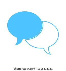 Chat sign icon. Speech bubbles symbol. Communication chat button. speech bubble icon - communication symbol