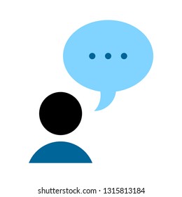 Chat Sign Icon Speech Bubbles Symbol Stock Vector Royalty Free