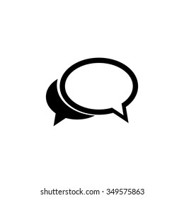 Chat sign icon. Speech bubbles symbol. Communication concept.