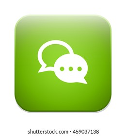 Chat sign icon. Speech bubbles symbol. Communication chat button.