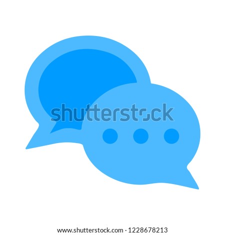Chat sign icon. Speech bubbles symbol. Communication chat button. speech bubble icon - communication symbol