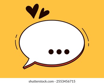 Chat sign on a light background. Communication, messenger, correspondence. Vector illustration