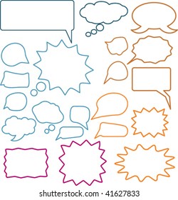 chat signs. vector