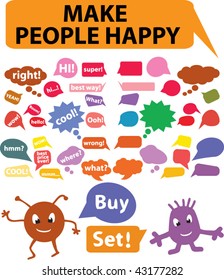 chat signs. vector