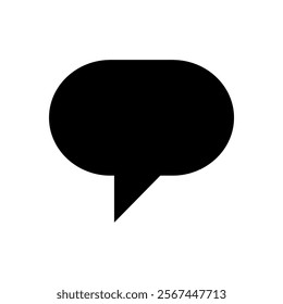 Chat silhouette icon. Vector image
