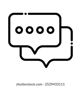 chat einfache Symbole, Vektorgrafik