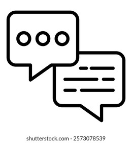 Chat Simple Vector Icon Collection