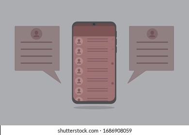 chat smartphone multiple user people