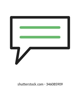 Chat, sms, bubble icon vector image. Can also be used for IT and communication. Suitable for use on web apps, mobile apps and print media.