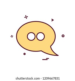 chat sms comment talk icon vector design