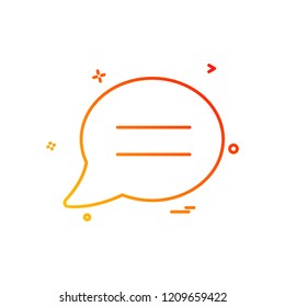 chat sms comments icon vector design