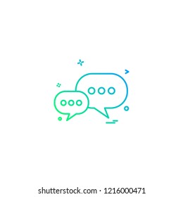 chat sms icon vector design