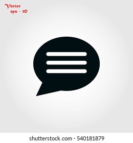 Chat sms icon, Vector EPS 10 illustration style