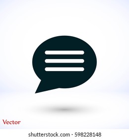 Chat sms icon, Vector EPS 10 illustration style