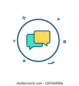 chat sms talk icon vector design