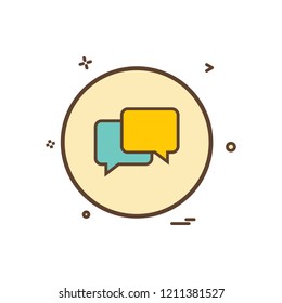 chat sms talk icon vector design