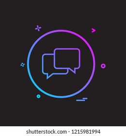 chat sms talk icon vector design