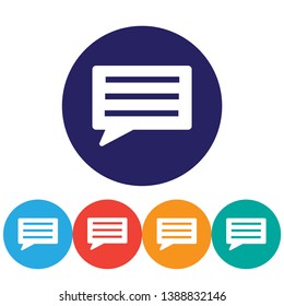 Chat sms  vector icon