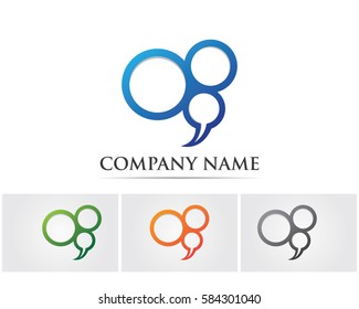 Chat social logo