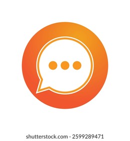 Chat social speech logo template icon 