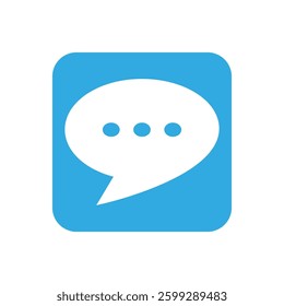 Chat social speech logo template icon 