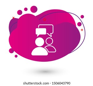 Chat, speak sign, talk icon vector illustration EPS10. Communication concept