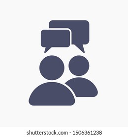 Chat, Speak Sign, Talk Icon Vector Illustration EPS10. Communication Concept