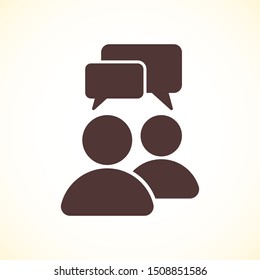 Chat, speak sign, talk icon vector illustration EPS10. Communication concept