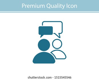 Chat, speak sign, talk icon vector illustration EPS10. Communication concept