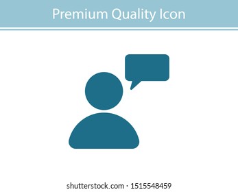 Chat, speak sign, talk icon vector illustration EPS10. Communication concept