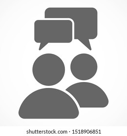 Chat, speak sign, talk icon vector illustration EPS10. Communication concept