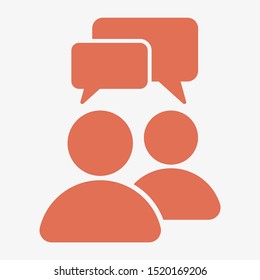 Chat, speak sign, talk icon vector illustration EPS10. Communication concept