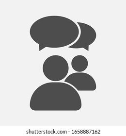 Chat, speak sign, talk icon Communication concept