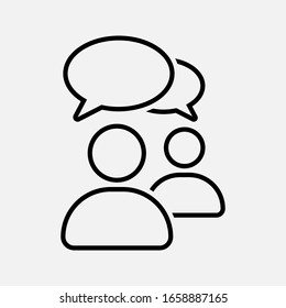 Chat, speak sign, talk icon Communication concept