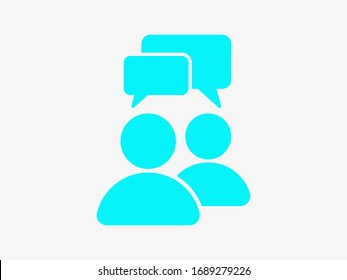 Chat, speak sign, talk icon vector illustration EPS10. Communication concept